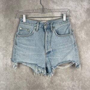 Agolde Dee Cut Off Denim Shorts In Digit Women's Size 25